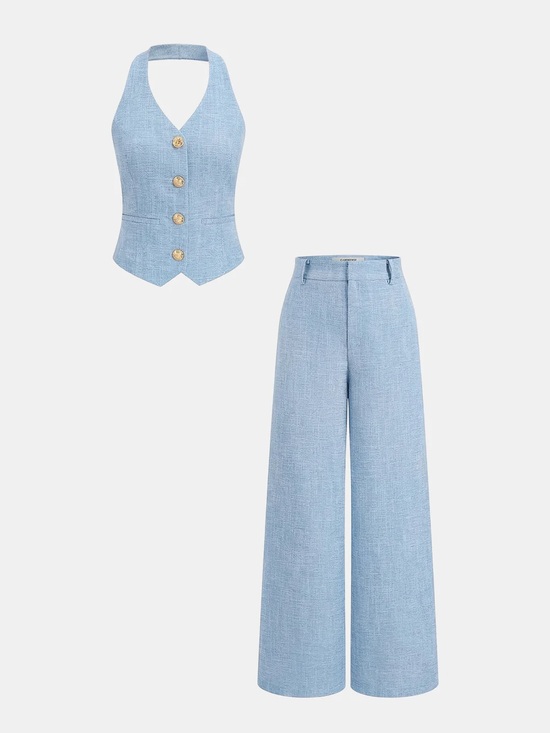 Commense Pants - NWT Commense Halter Vest and Pant Set Size M